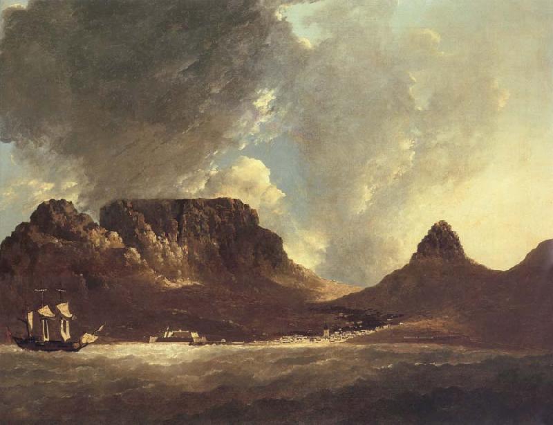 unknow artist A View of the Cape of Good Hope,taken on the spot,from on board the Resolution,capt,coode,November 1772 Sweden oil painting art